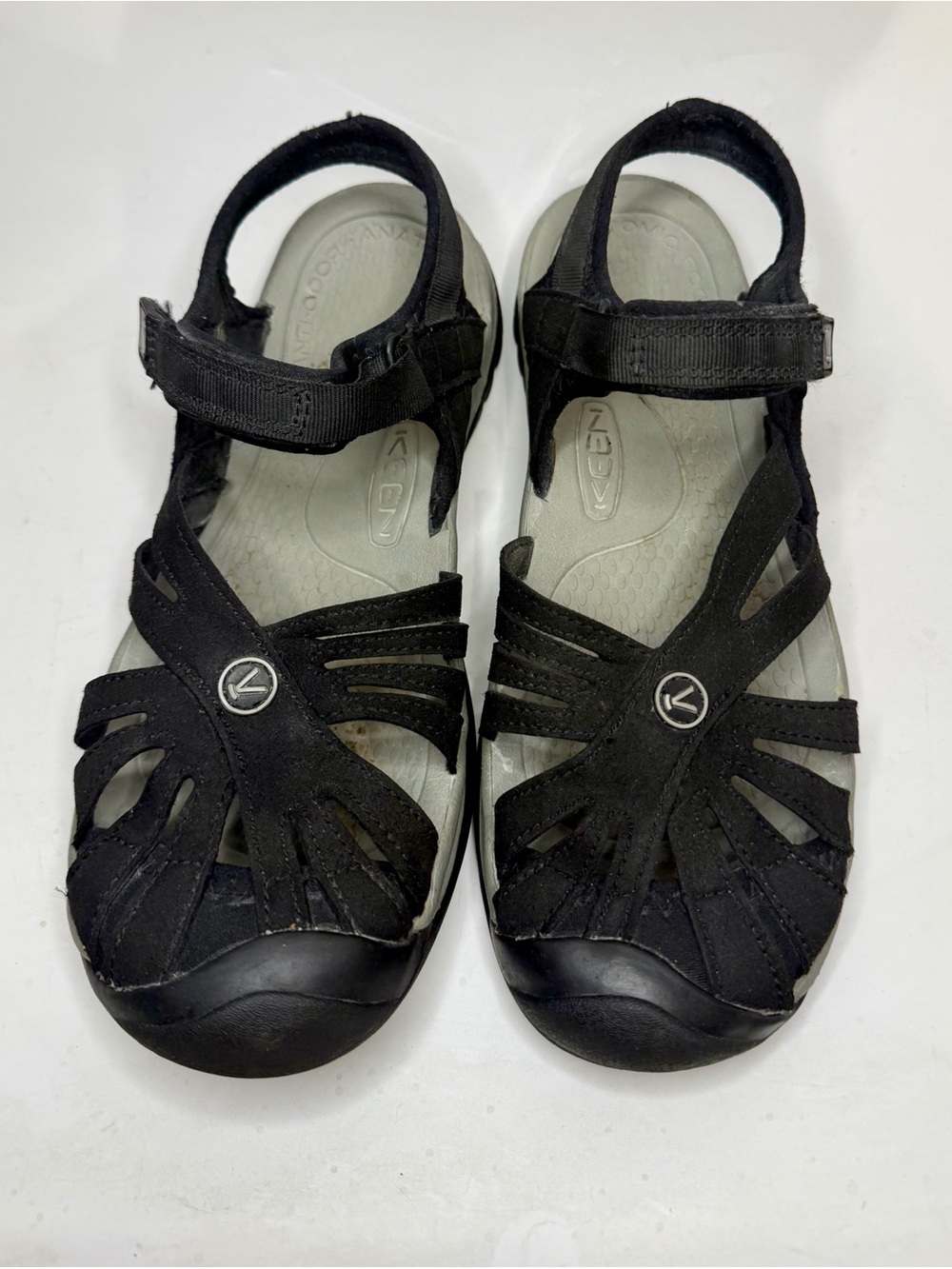 KEEN Rose Sandals Women Sz 10 Black Grey Water Hiking Sport Shoes 1008783 LYN - Picture 4 of 12